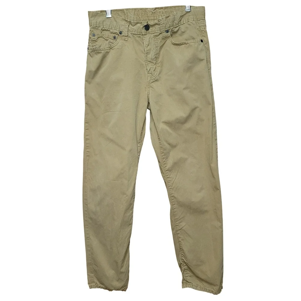 American Eagle Men's Slim Straight Chino Jean Pants 28/30 Minimalist School Work